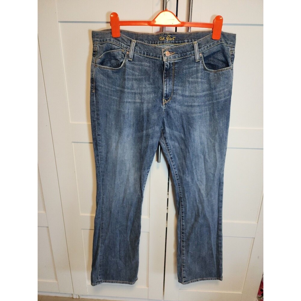 Old Navy The Flirt 16 Regular Blue Mid-Rise Bootcut Stretch 5-Pocket Jeans
